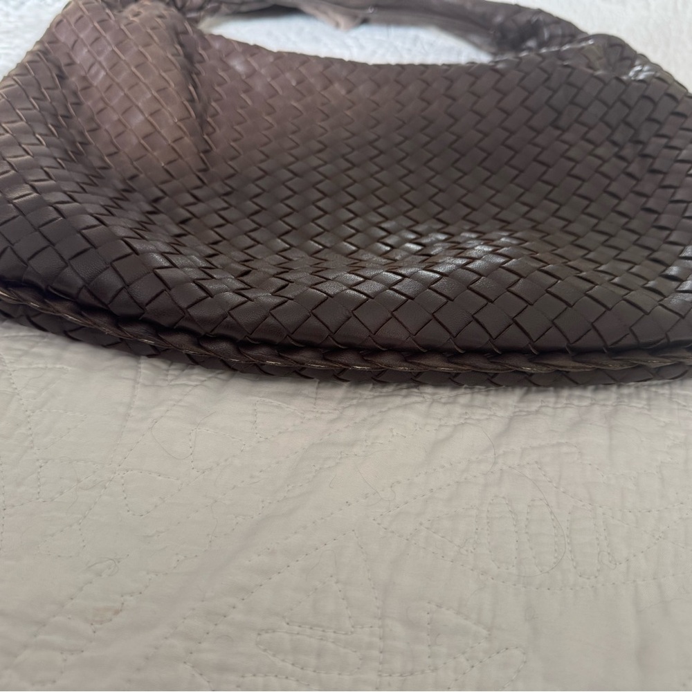 Bottega Veneta Dark Brown Intrecciato Hobo Bag - Picture 5 of 15